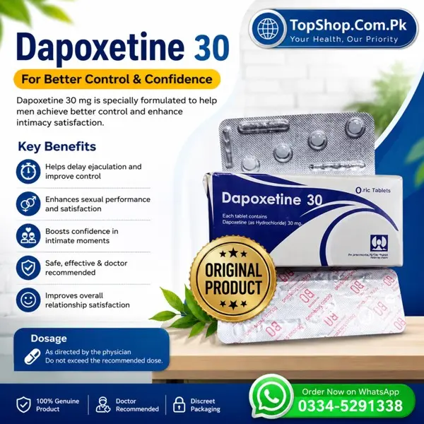 Dapoxetine 30 Mg Tablets In Pakistan