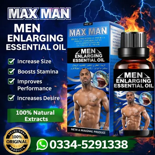 Max Man Enlarging Essential Oil In Pakistan