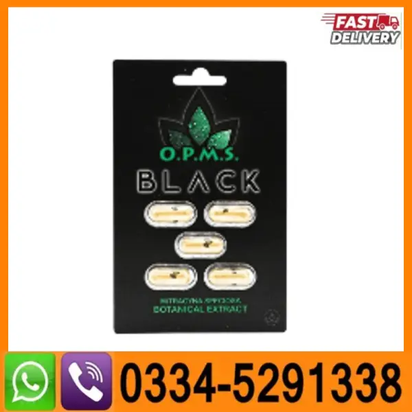 OPMS Black Kratom Extract Capsules In Pakistan